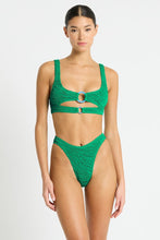 Load image into Gallery viewer, Bond-Eye Sasha + Cristy Emerald Tiger Bikini Set