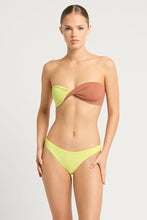 Load image into Gallery viewer, Bond-eye Ida + Siara REVERSIBLE Bikini SET Petrol Lemon / Toast
