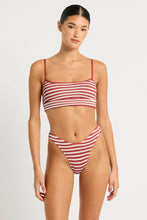 Load image into Gallery viewer, Bond-eye Saint crop + Sign Bikini set - Rooibos Stripe -