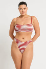 Load image into Gallery viewer, Bond-eye Saint crop + Sign Bikini set - Rooibos Stripe -