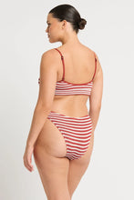 Load image into Gallery viewer, Bond-eye Saint crop + Sign Bikini set - Rooibos Stripe -