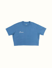 Load image into Gallery viewer, Duvin Heart crop top Blue