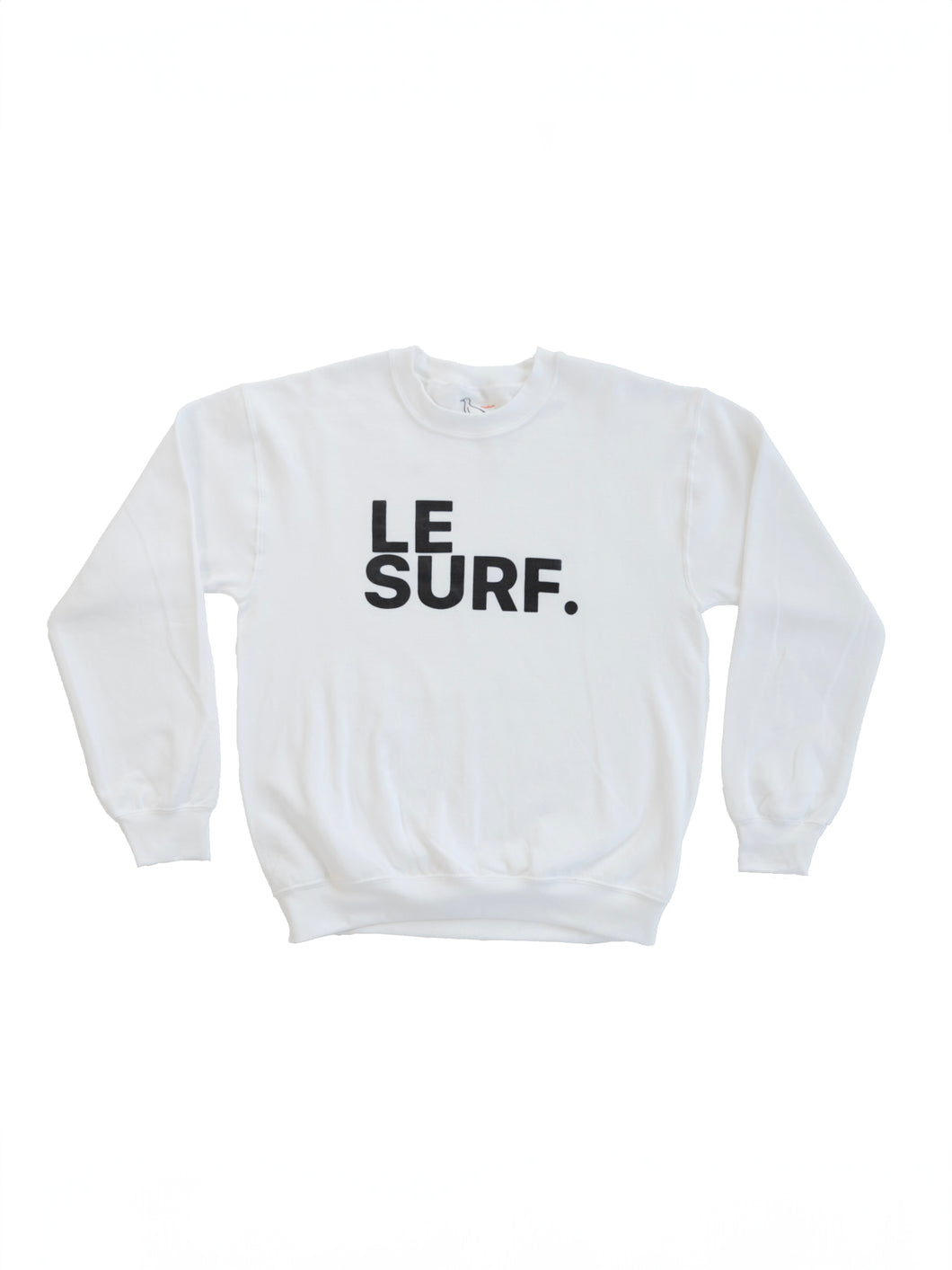 Le SURF. Sweatshirt WHITE / BLACK LOGO