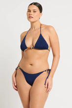 Load image into Gallery viewer, Bond-eye Beaded Ingrid + Tie Side Bikini SET - Midnight