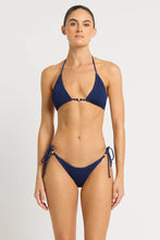 Load image into Gallery viewer, Bond-eye Beaded Ingrid + Tie Side Bikini SET - Midnight