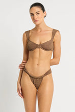 Load image into Gallery viewer, Bond-eye Lurex Georgina Balconette Top + Brief Bikini SET