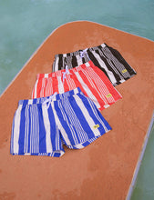 Load image into Gallery viewer, Duvin Multi Stripe Swim Short Black