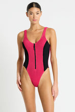 Load image into Gallery viewer, Bond-Eye Splice Mara Rasberry / Black one piece