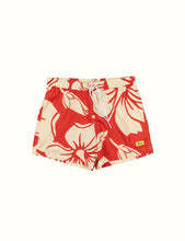 Load image into Gallery viewer, Duvin BOY (child) Trouble in Paradise, Red Swim Shorts
