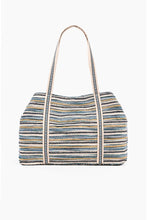Load image into Gallery viewer, Grecian Night Embellished tote beachbag