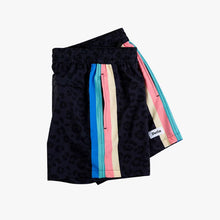 Load image into Gallery viewer, Duvin Black Leopard men's swim shorts