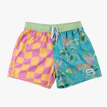 Load image into Gallery viewer, Duvin Checker Split Swim Shorts