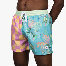 Load image into Gallery viewer, Duvin Checker Split Swim Shorts