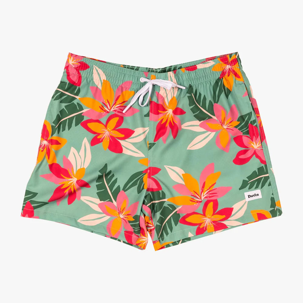 Duvin Flower Army Swim Shorts