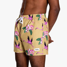 Load image into Gallery viewer, Duvin Flying Flamingo men's swim shorts