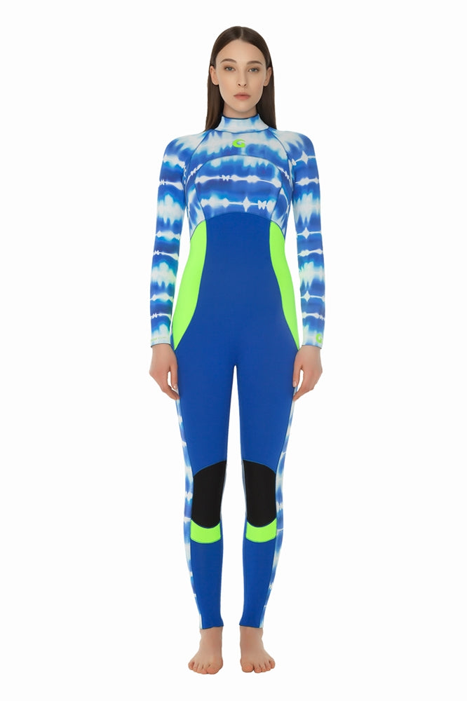 GlideSoul Full Wetsuit 3/2 MM tie dye women wetsuit