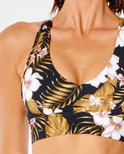 Load image into Gallery viewer, Run Surf Swim Ripcurl Playa Bella crop top SM left only