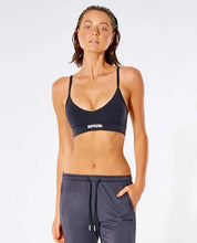 Load image into Gallery viewer, Run Surf Swim Ripcurl Black crop top