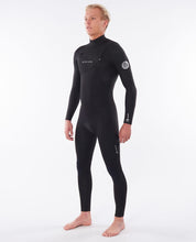 Load image into Gallery viewer, RipCurl dawn patrol fullsuit 4/3 men's wetsuit black