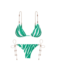 Load image into Gallery viewer, Hawa moderm triangle paralell bikini top and cheeky bottom