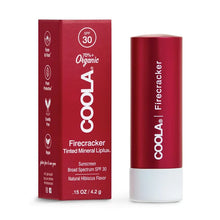Load image into Gallery viewer, Coola Mineral Liplux Organic Tinted lip balm SPF 30
