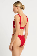 Load image into Gallery viewer, Bond-eye Nino crop + scene Bikini set BAYWATCH RED
