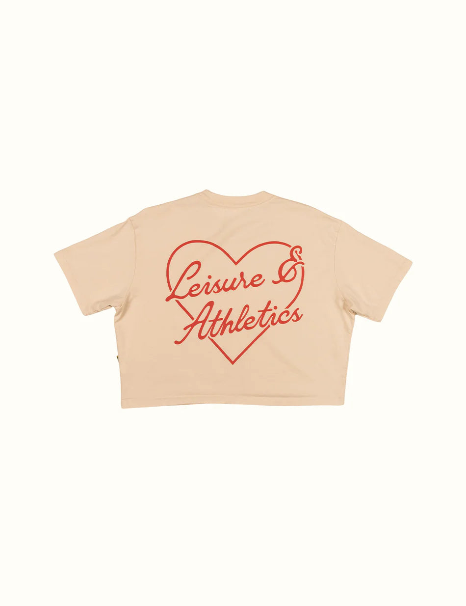 Duvin Heart crop top Antique