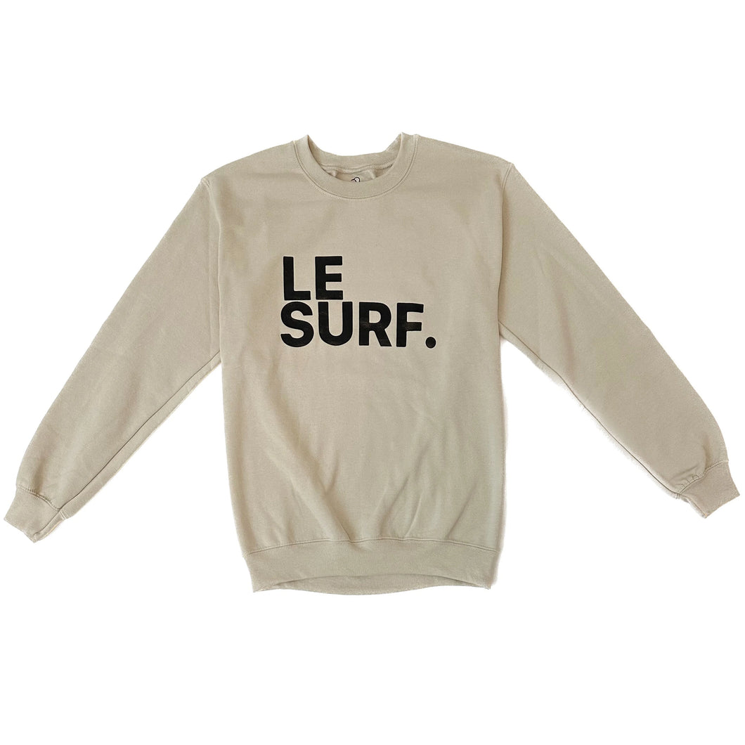 Le Surf. Sweatshirt TAN-BLACK