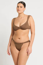 Load image into Gallery viewer, Bond-eye Lurex Georgina Balconette Top + Brief Bikini SET
