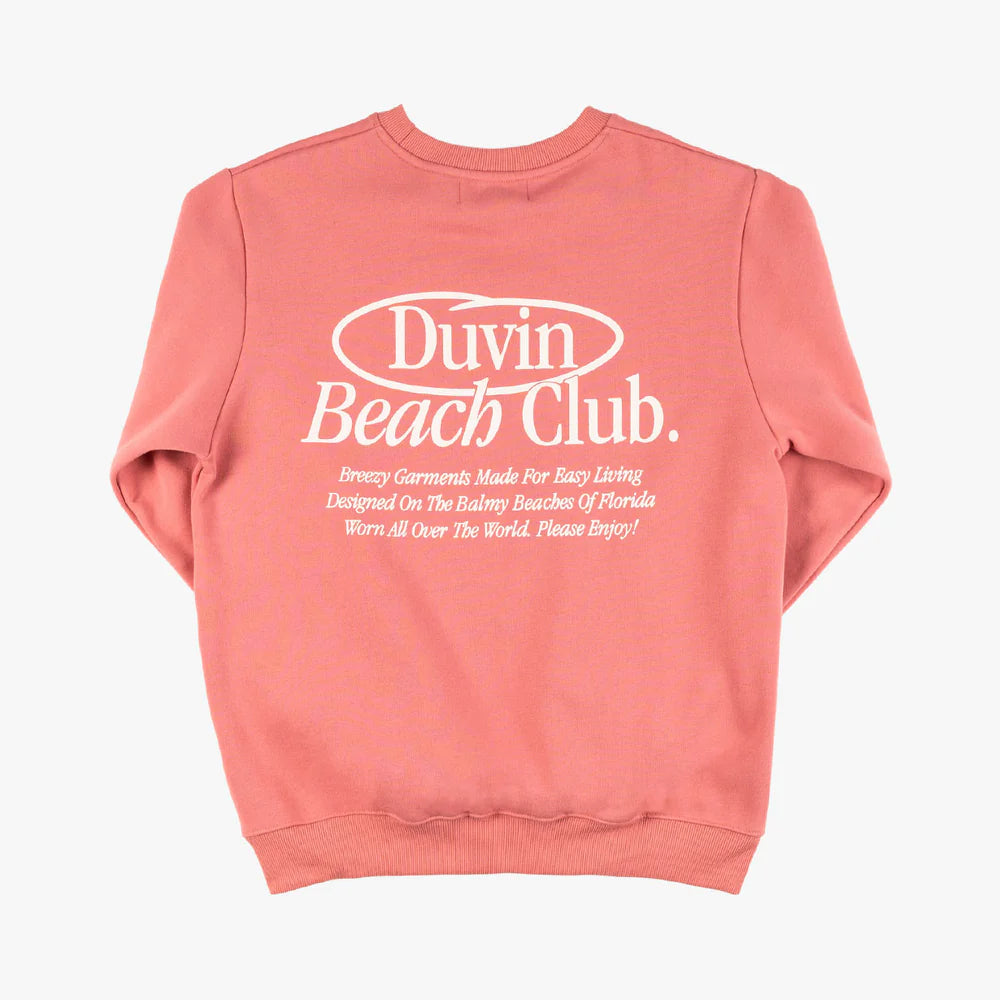 Duvin Members Only Crew Sweater CORAL