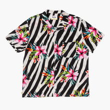 Load image into Gallery viewer, Duvin Zebra Floral Button up cabana shirt
