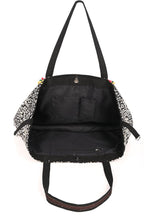 Load image into Gallery viewer, Leopard embellished tote beachbag
