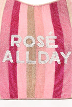 Load image into Gallery viewer, Rose all day embellished tote beach bag
