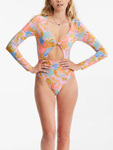 Load image into Gallery viewer, Billabong Pick Me Up long sleeve swimsuit
