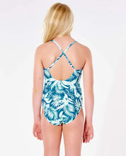 Load image into Gallery viewer, Girl Ripcurl Sun Rays one piece swimsuit SPF 50 8-14
