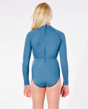 Load image into Gallery viewer, Girl Ripcurl long sleeve one piece swimsuit SPF 50 8-14
