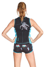 Load image into Gallery viewer, Glidesoul BLACK / TURQUOISE WOMEN reversible impact vest
